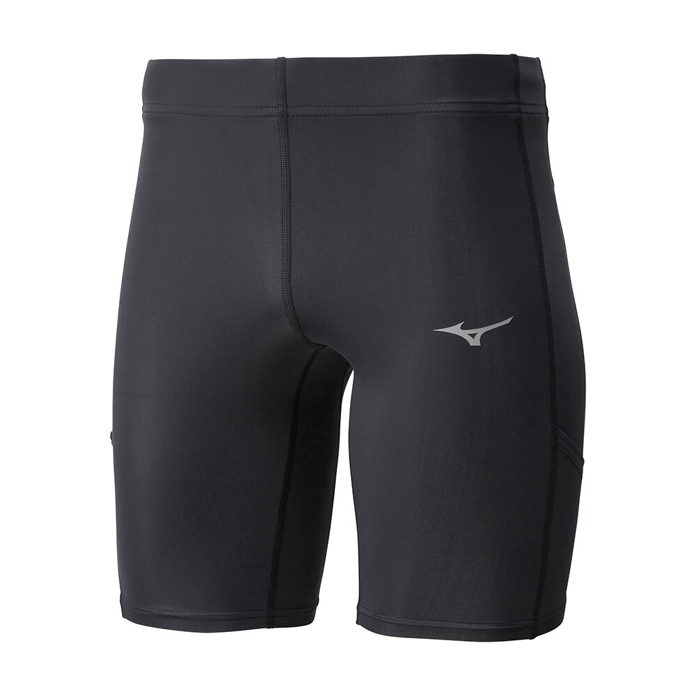 Leggings Mizuno Running Core Mid - Homem - Pretas - DRBKI3902